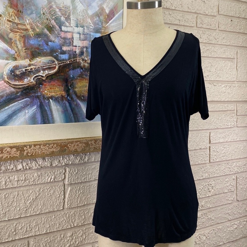 Cable & Gauge Cold Shoulder Top
